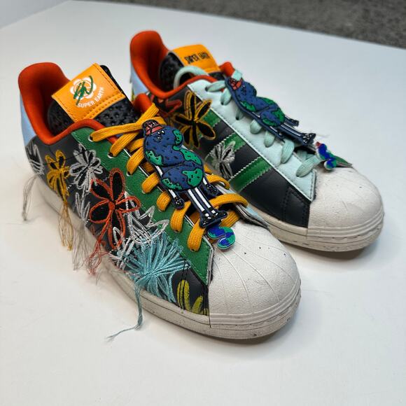 Adidas Superstar Super Earth Sean Witherspoon Floral Sneakers - Picture 3 of 9